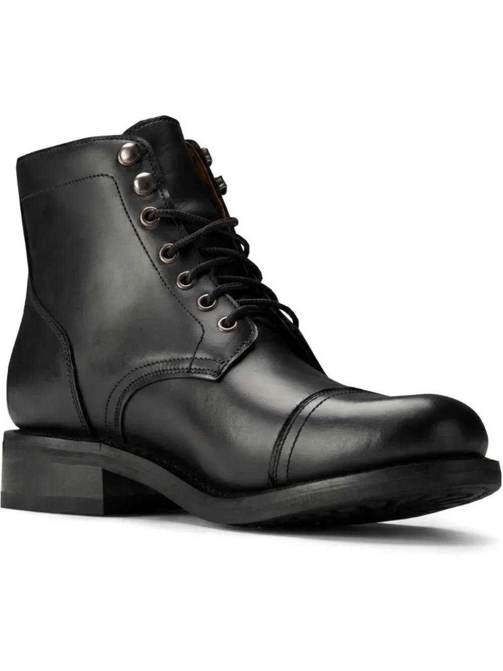 Men's Black Casual Leather Dress Lace Up Ankle Boots Slip on Chukka Boots